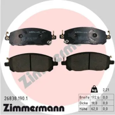 Zimmermann fékbetétkészlet, tárcsafék 26838.190.1 fékbetét