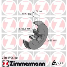Zimmermann fékdob 470.1856.00 autóalkatrész