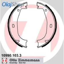 Zimmermann fékpofakészlet, rögzitöfék 10990.103.3 fékbetét