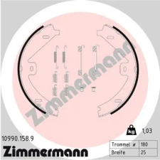 Zimmermann fékpofakészlet, rögzítőfék 10990.158.9 autóalkatrész