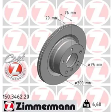 Zimmermann féktárcsa 150.3462.20 autóalkatrész
