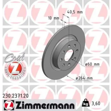 Zimmermann féktárcsa 230.2371.20 autóalkatrész
