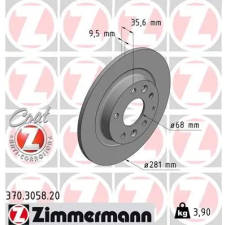 Zimmermann féktárcsa 370.3058.20 autóalkatrész