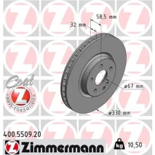 Zimmermann féktárcsa 400.5509.20 autóalkatrész