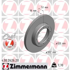Zimmermann féktárcsa 430.2626.20 autóalkatrész