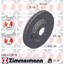 Zimmermann féktárcsa 460.4528.70 autóalkatrész