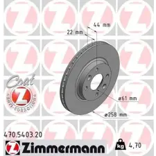Zimmermann féktárcsa 470.5403.20 autóalkatrész