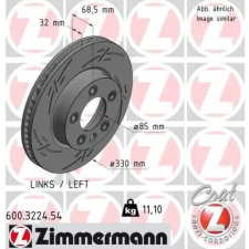 Zimmermann féktárcsa 600.3224.54 autóalkatrész