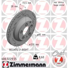Zimmermann féktárcsa 600.3229.55 autóalkatrész