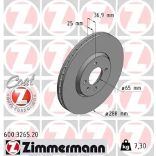 Zimmermann féktárcsa 600.3265.20 autóalkatrész