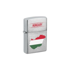 Zippo 200-107332 Zippo öngyújtó szálcsiszolt króm, Magyarország térkép konyhai eszköz
