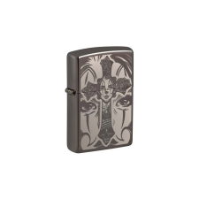 Zippo 48411 Zippo öngyújtó, Black Ice színben - Koponyás, kereszttel konyhai eszköz