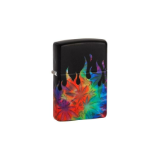 Zippo 49534 Zippo öngyújtó fekete színben -Színes lángok és levelek konyhai eszköz
