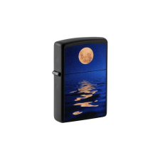 Zippo 49810 Zippo öngyújtó Matt fekete, holdfényes tenger, UV fényben világít konyhai eszköz