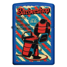 Zippo Benzines Zippo öngyújtó - Barbershop, Royal Blue - nemesacélból öngyújtó
