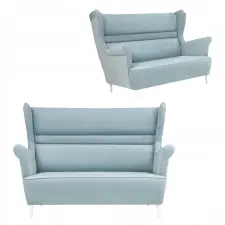  Zoja Skandináv Stílusú Karosszékes Kanapé, Nem Átalakítható, Family Furniture, Kék bútor