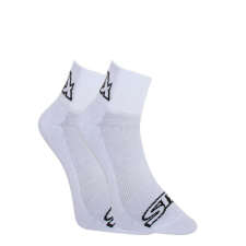 Zokni Styx fehér bokazokni fekete logóval (HK1061) XL férfi zokni