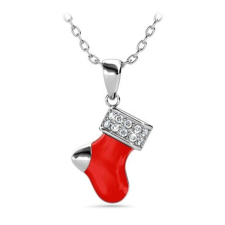 Zokni Swarovski kristályos nyaklánc - fehér nyaklánc