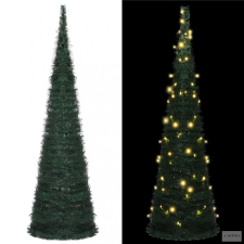  Zöld elővilágított pop-up mű zsinórkarácsonyfa 150 cm műfenyő