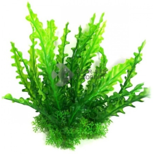  Zöld hínár talpán apró növényekkel akváriumi műnövény 22 cm akvárium dekoráció