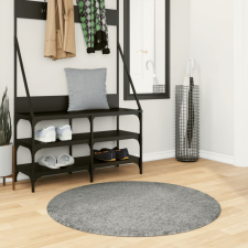  Zöld hosszú szálú bozontos modern szőnyeg Ø 100 cm lakástextília