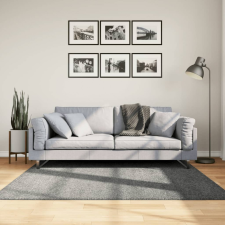  Zöld hosszú szálú bozontos modern szőnyeg 160 x 160 cm lakástextília