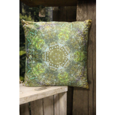 Zöld-kék dekor párna MANDALA 45cm lakástextília