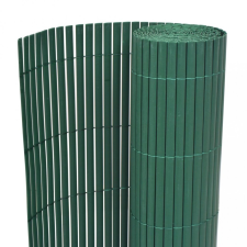  Zöld kétoldalas PVC kerti kerítés 90 x 300 cm kerti dekoráció