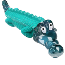 Zöld krokodil, rágójáték JOZY® kutyáknak, zöld gumi játék kutyáknak