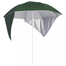  Zöld strandnapernyő oldalfalakkal 215 cm kerti bútor