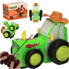 Zöld ugráló és táncoló RC traktor távirányítós modell