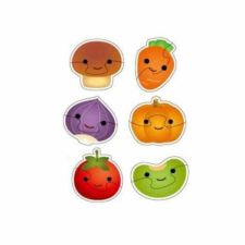  Zöldséges Papír Puzzle gyerekeknek - 6 db, 13x17 cm - Fejlesztő játék puzzle, kirakós