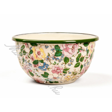  Zománcos virágmintás müzlistál 14 cm konyhai eszköz