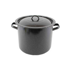  Zománcozott Fazék Fekete 36cm 31 Literes+Fedő edény