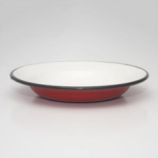  Zománcozott lapos tányér 22cm tányér és evőeszköz