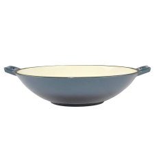 Zománcozott öntöttvas wok 37 cm konyhai eszköz
