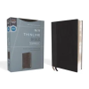 Zondervan Niv, Thinline Bible, Compact, Leathersoft, Black/Gray, Red Letter, Comfort Print | NIV