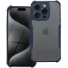 Zone Anti-Drop szilikon-akril hátlaptok Realme 12 Pro / 12 Pro Plus átlátszó-sötétkék