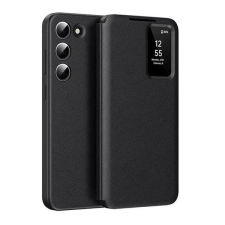 Zone Smart View Cover Oldalra nyíló tok hívás mutatóval Samsung Galaxy S24 fekete tok és táska