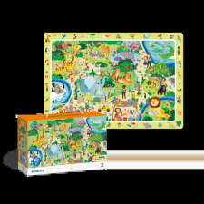 zoo állatos puzzle 80 darabos puzzle, kirakós