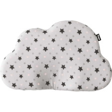 Zopa párna babáknak - laposfejűség elleni memóriahabos ergonomikus Felhő alakú Pink stars babaágynemű, babapléd