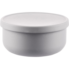 Zopa Silicone Bowl with Lid szilikon tálka kupakkal Dove Grey 1 db babaétkészlet