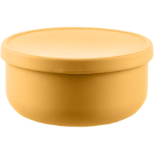 Zopa Silicone Bowl with Lid szilikon tálka kupakkal Mustard Yellow 1 db babaétkészlet