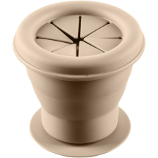Zopa Silicone Folding Snack Box szilikon tálka tapadókoronggal Sand Beige 1 db babaétkészlet