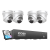 ZOSI 4xC225 5MP + NVR + 2TB IP kamera szett