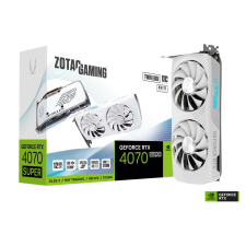 ZOTAC GeForce RTX 4070 Super 12GB GDDR6X Twin Edge OC White Edition Videókártya (ZT-D40720Q-10M) videókártya