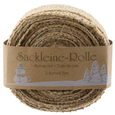  Zsákvászon tekercs karácsonyi dekoráció 2,5 cm x 4,5 m karácsonyi dekoráció