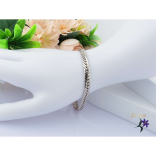  Zsanka antiallergén tömörszemes karkötő-rodium karkötő