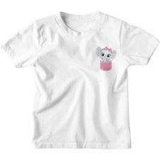  Zsebminta Baby Lány Elefánt - Gyerek Póló gyerek póló
