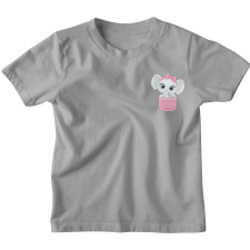  Zsebminta Baby Lány Elefánt - Gyerek Póló gyerek póló